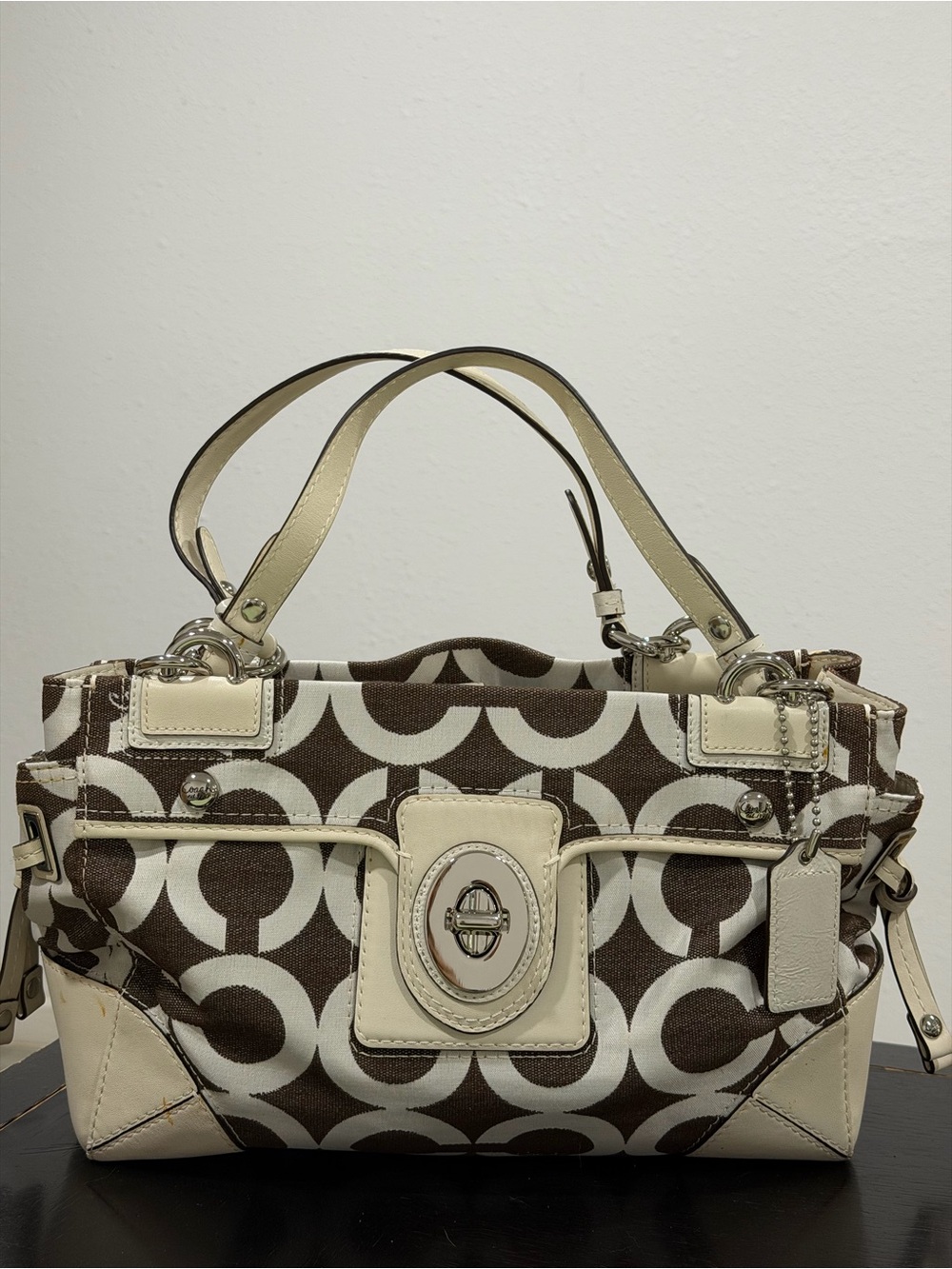 Coach Peyton Op Art Carryall Satchel